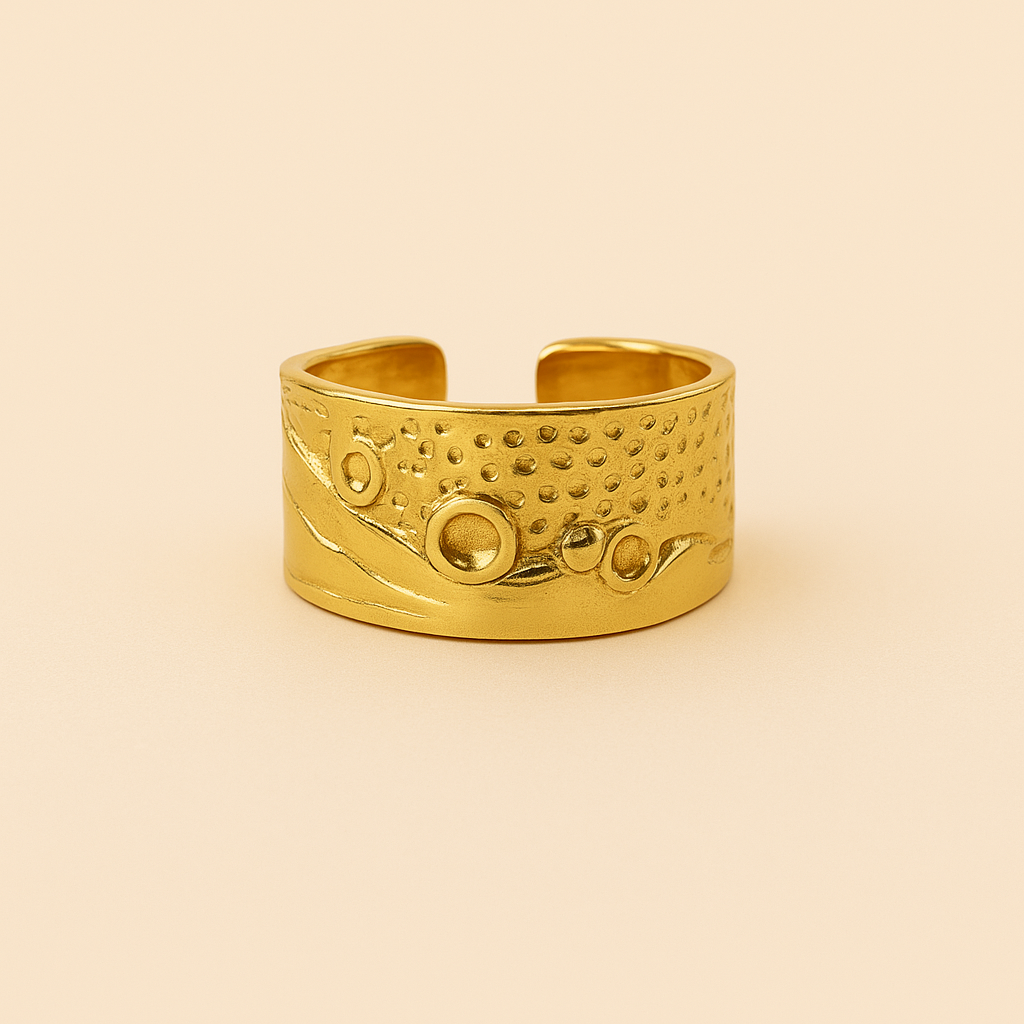 18k High Gloss Stainless Steel Infinite Ring