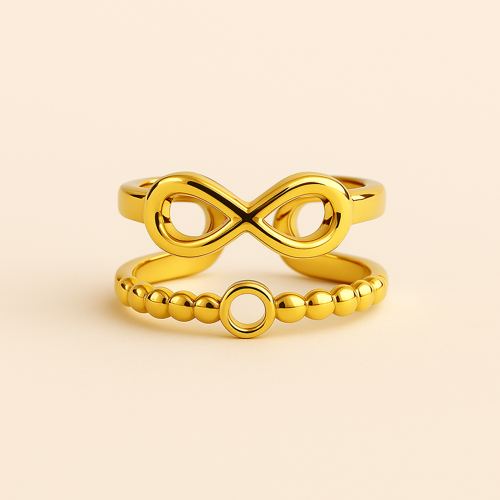 18K Gold Plated Infinity Ring
