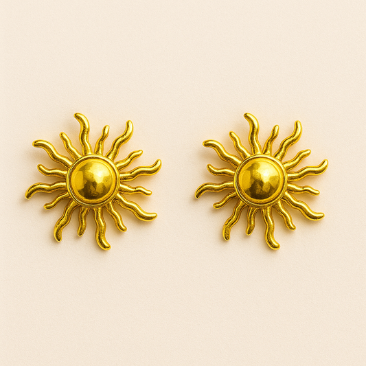18k Gold Plated Kanaka Surya Earring