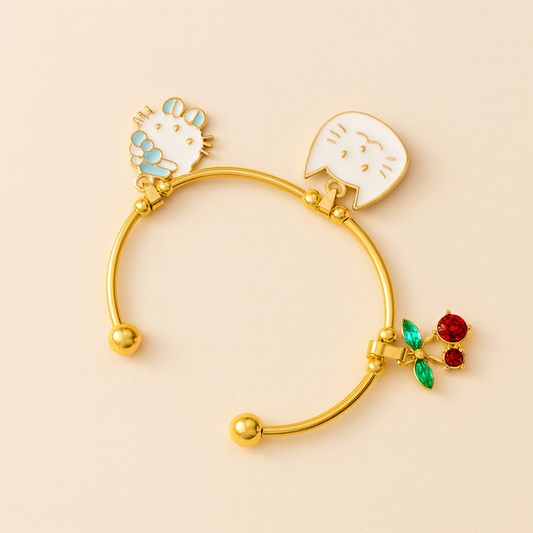 18k Gold Plated Sweet Sprinkles Braceletes