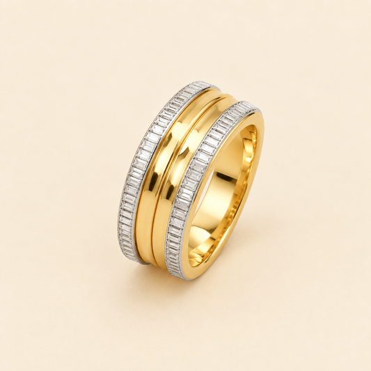Men - Eclipse Pattern Ring