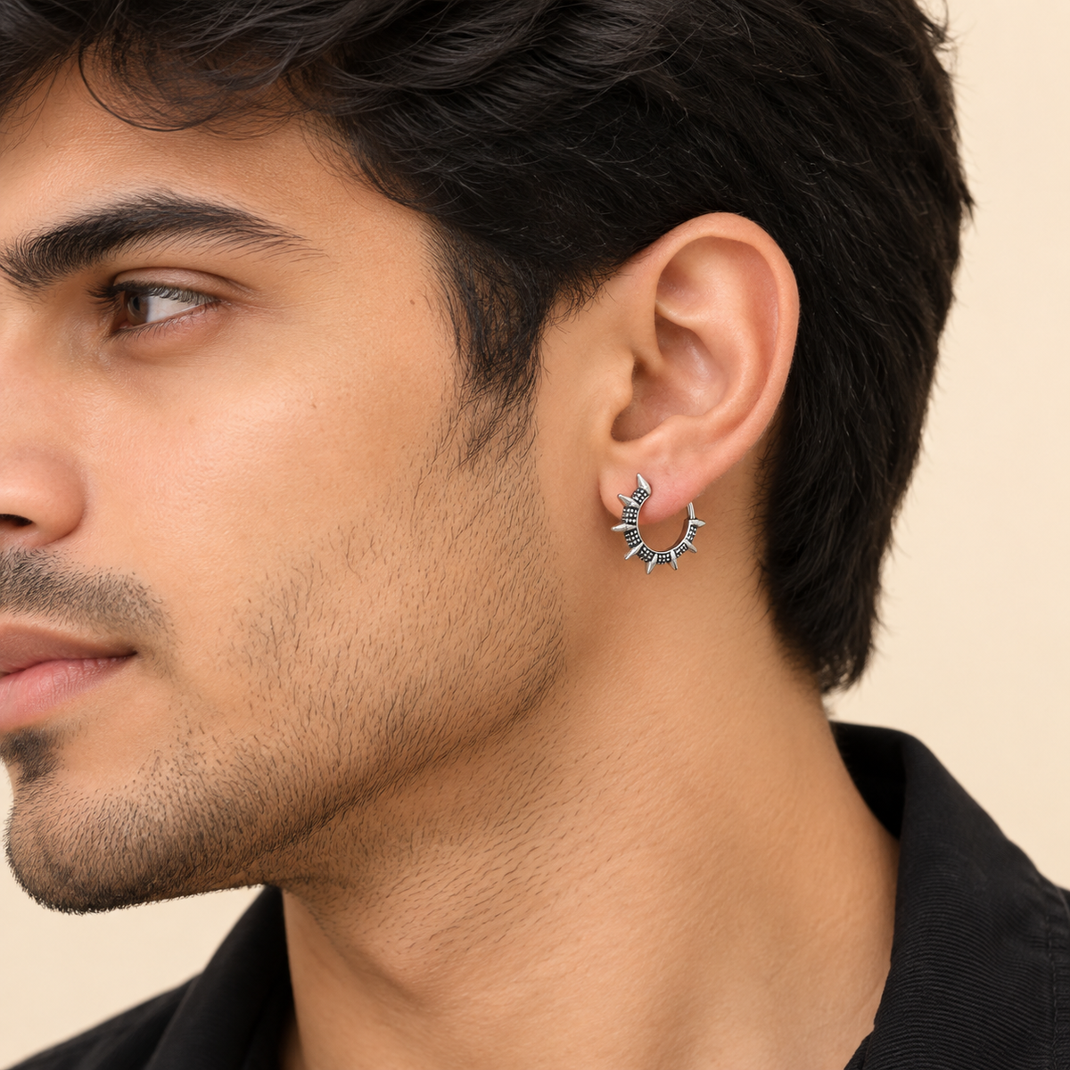 Men-White Brass Weights -Liberty Earring