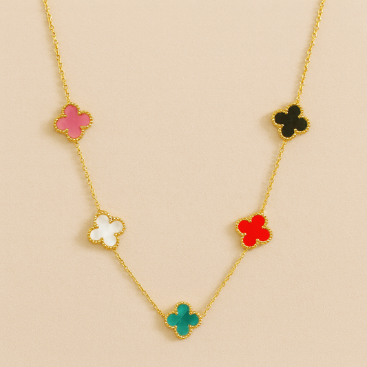 Vivid Clover Anti Tarnish Necklace