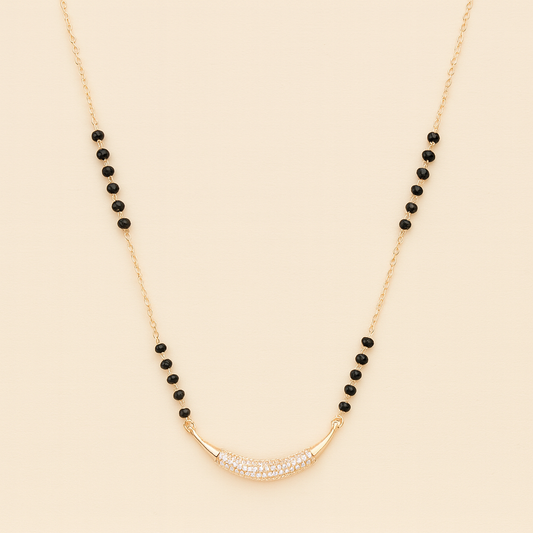 Elegant Diamond-Studded Mangalsutra