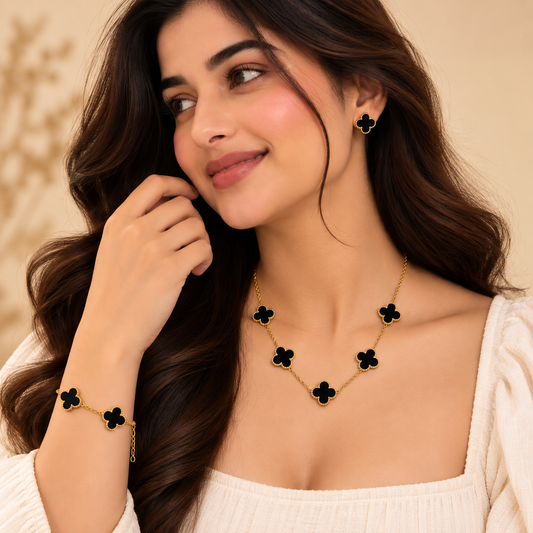 KIMTI Black Petal Luxury Set