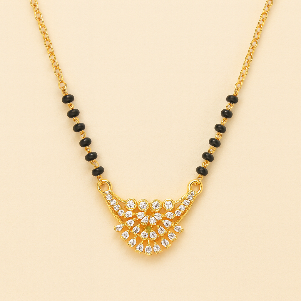 Peacock Glory Pendant Mangalsutra