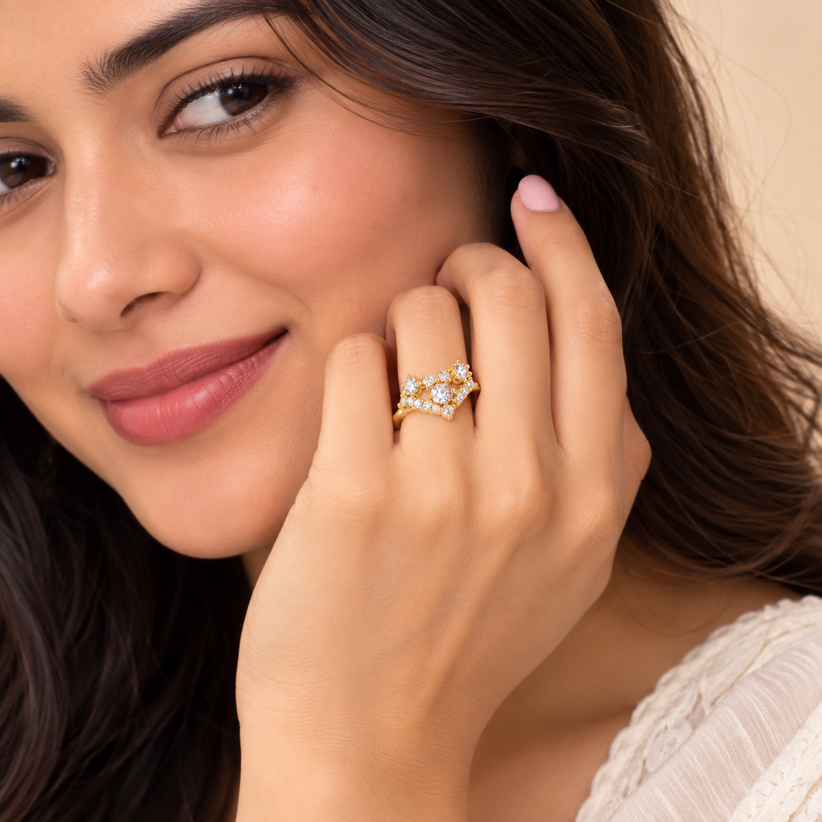 18K Gold Plated Royal Bloom Ring