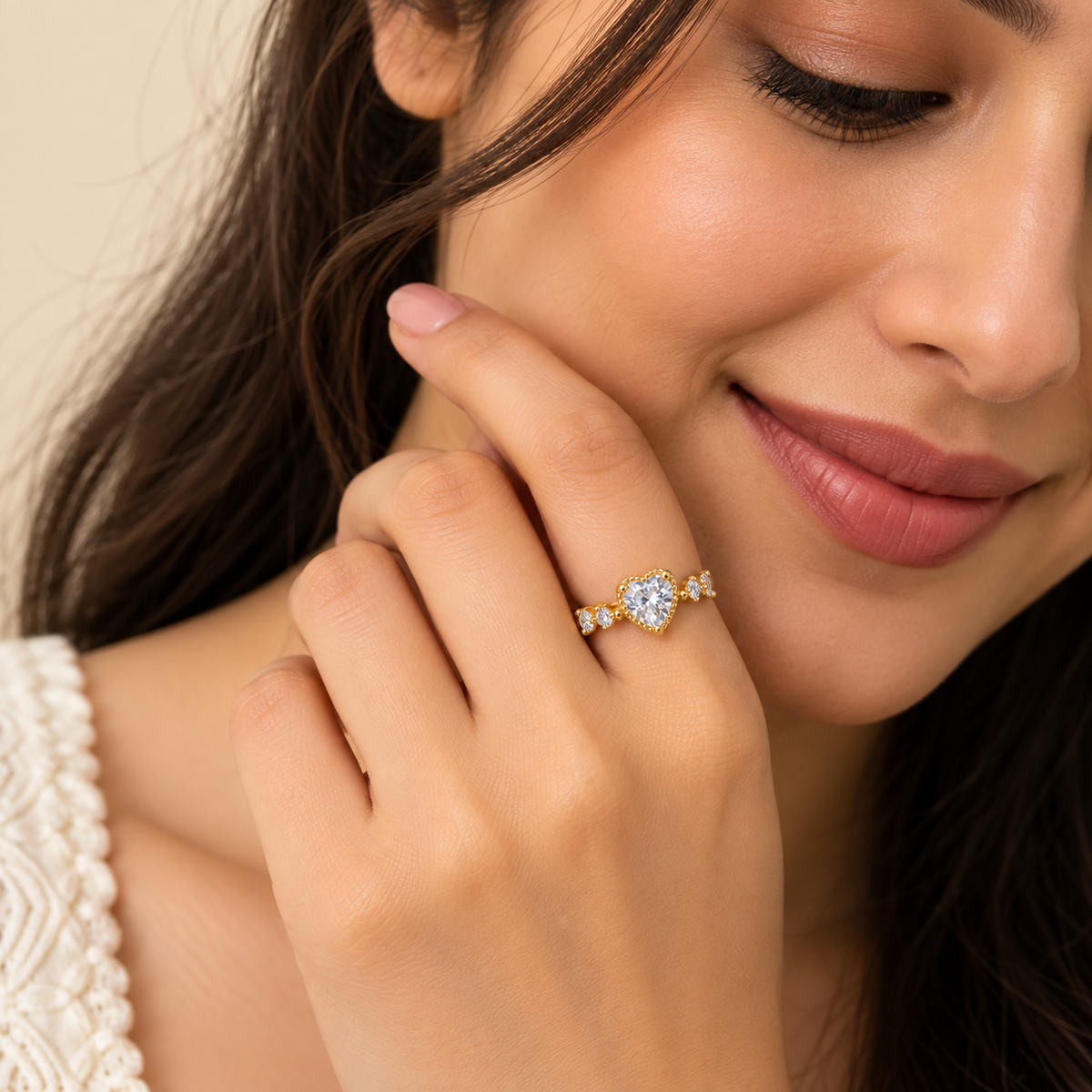 18K Gold Plated Love Blossom Ring