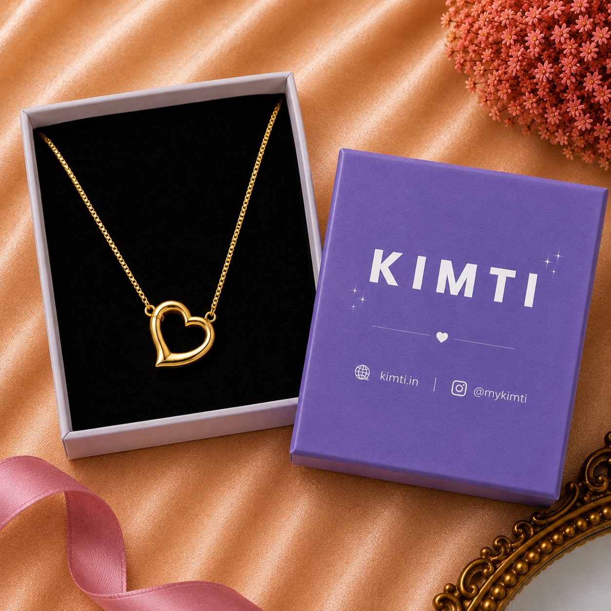 18K Gold Plated Korean Style Gold Necklace