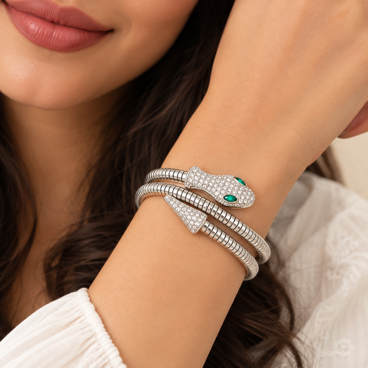 Silver Snake Bracelet