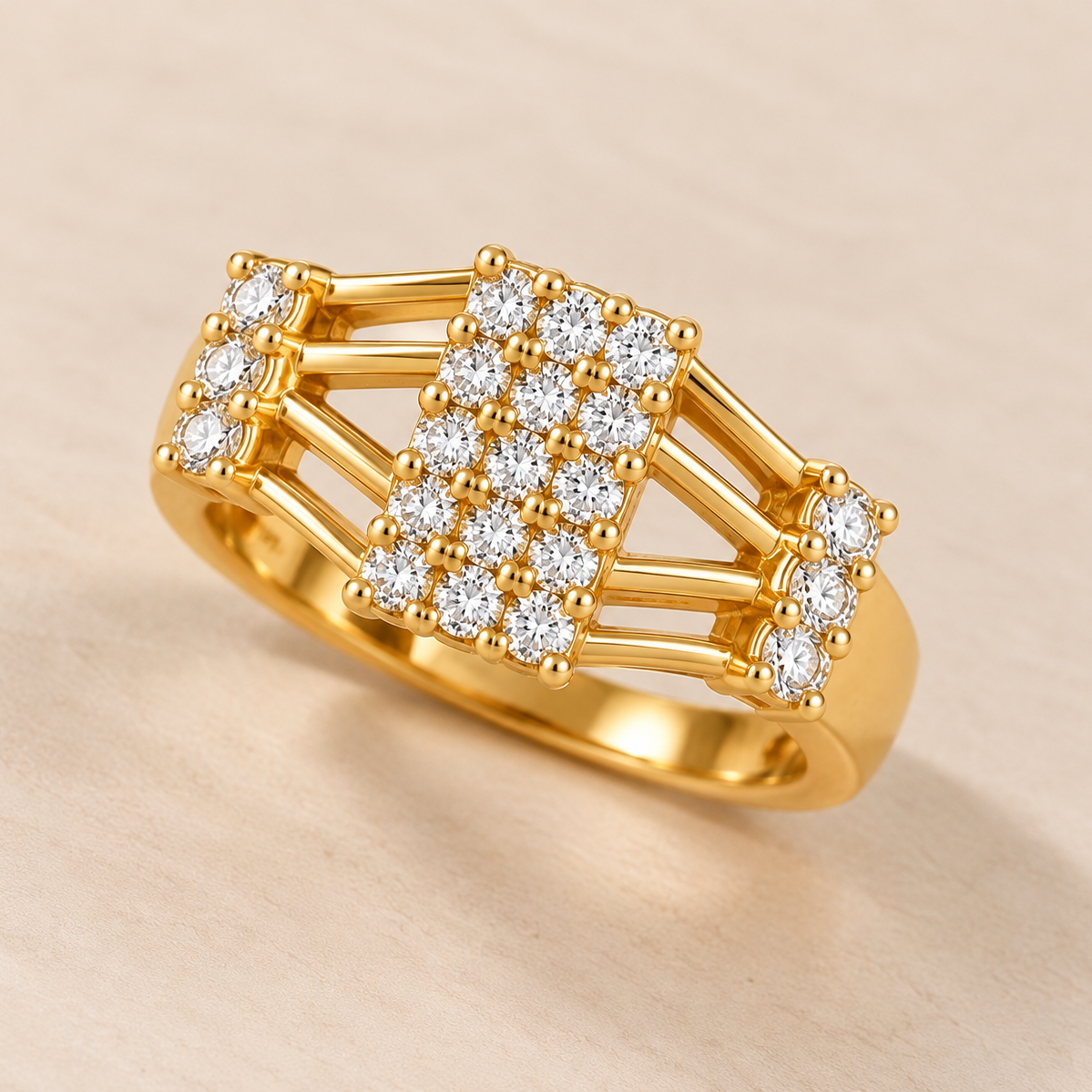 18k Gold Plated Imperial Glow Ring