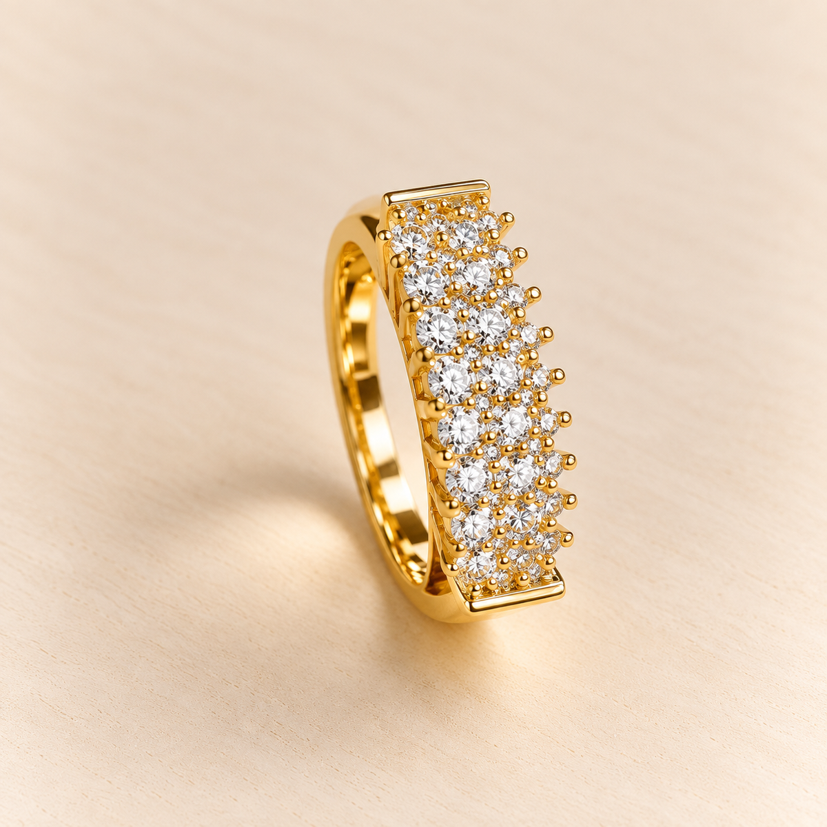 18k Gold Plated Luxe Marquise Ring