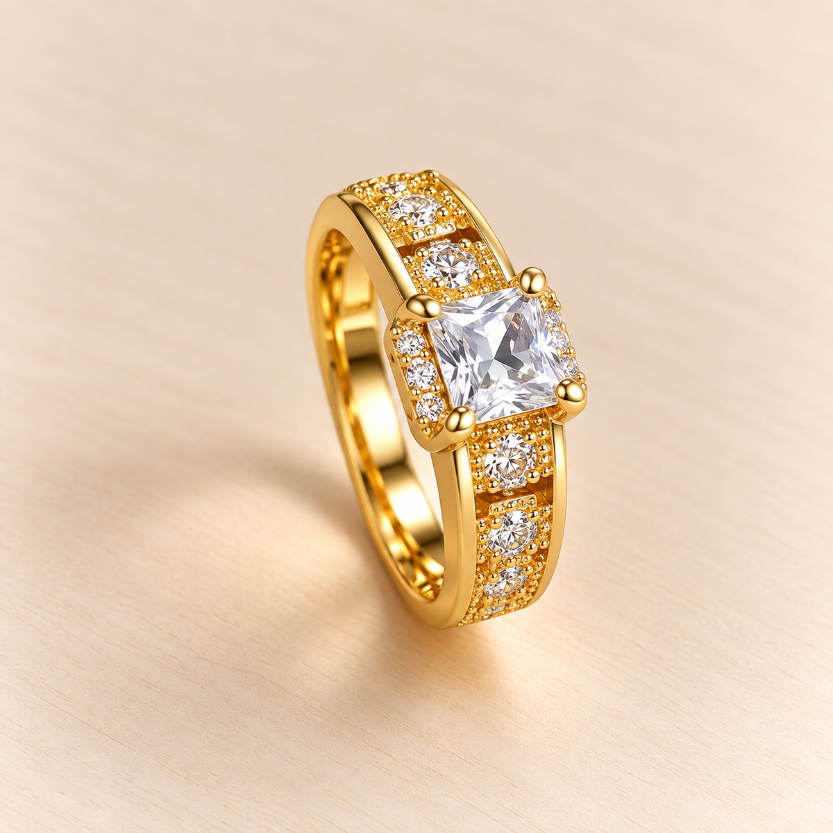 18k Gold Plated Royal Radiance Ring