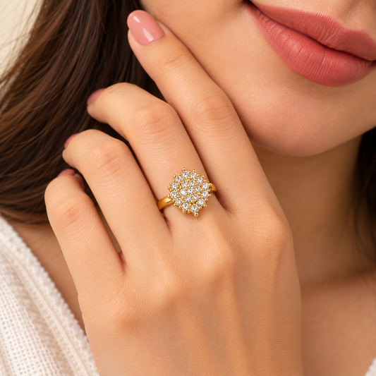 18k Gold Plated Golden Grace Ring