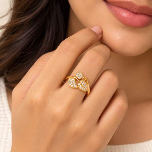 18k Gold Plated Golden Majesty Ring