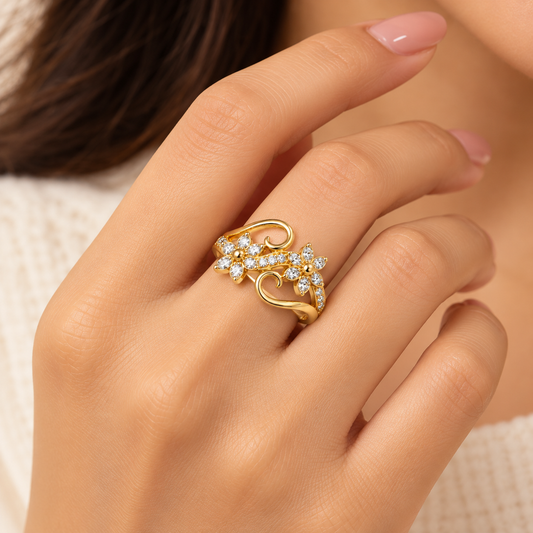 18k Gold Plated Nature’s Glow Ring