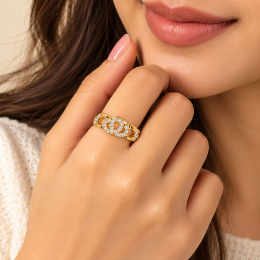 18k Gold Plated Bella Elan Ring
