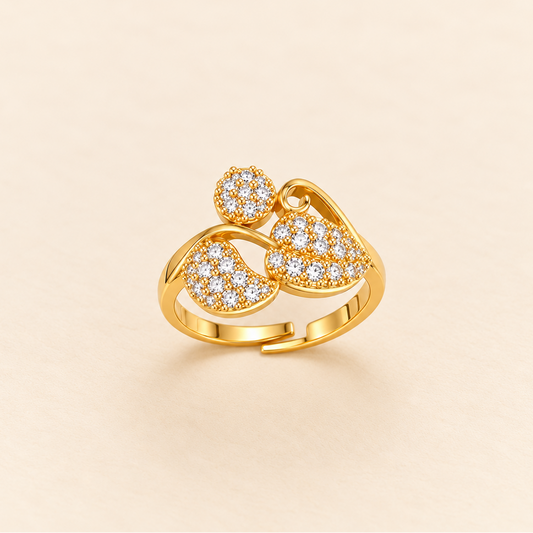 18k Gold Plated Golden Majesty Ring