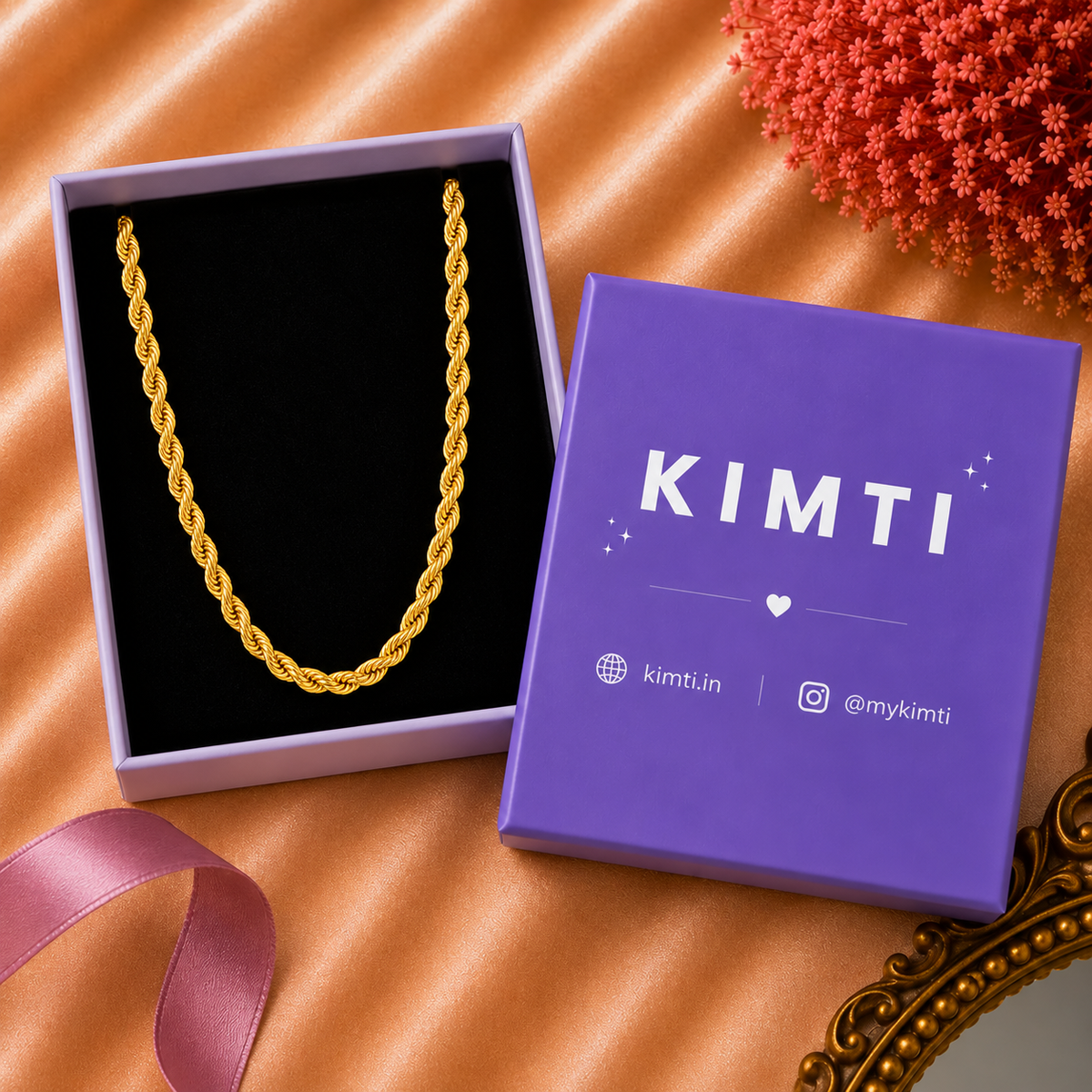 Men - 18K Gold-Plated Classic Rope Chain