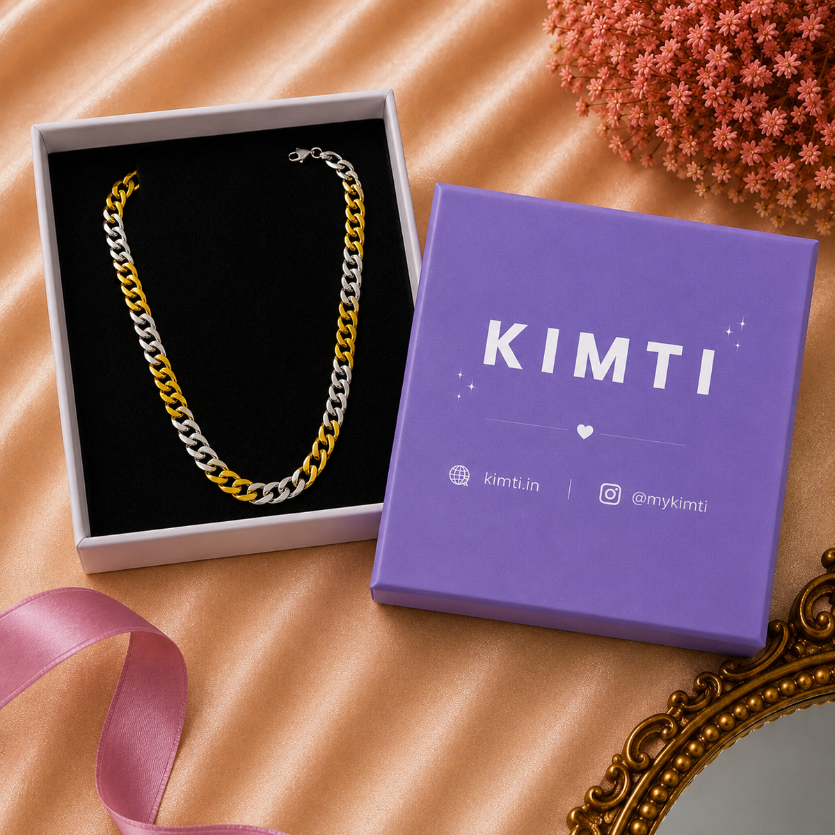 Men-Gold Duo Tone Stainless Steel Chain