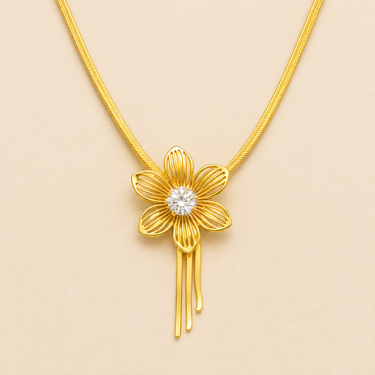 Cute Flower Anti-Tarnish Necklace