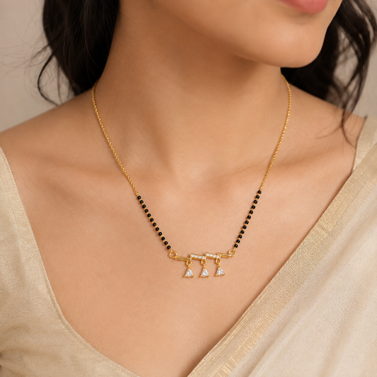 Forever Three Stone Mangalsutra
