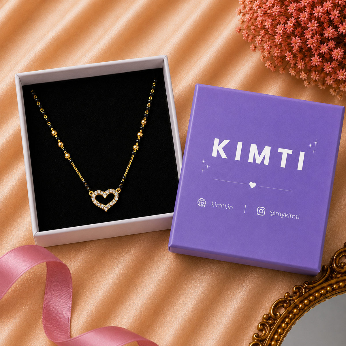 Heart Shape Diamond Mangalsutra