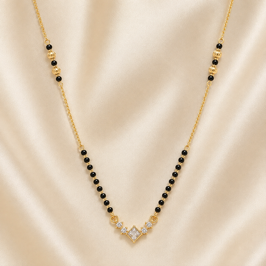Princess Spark Diamond Mangalsutra