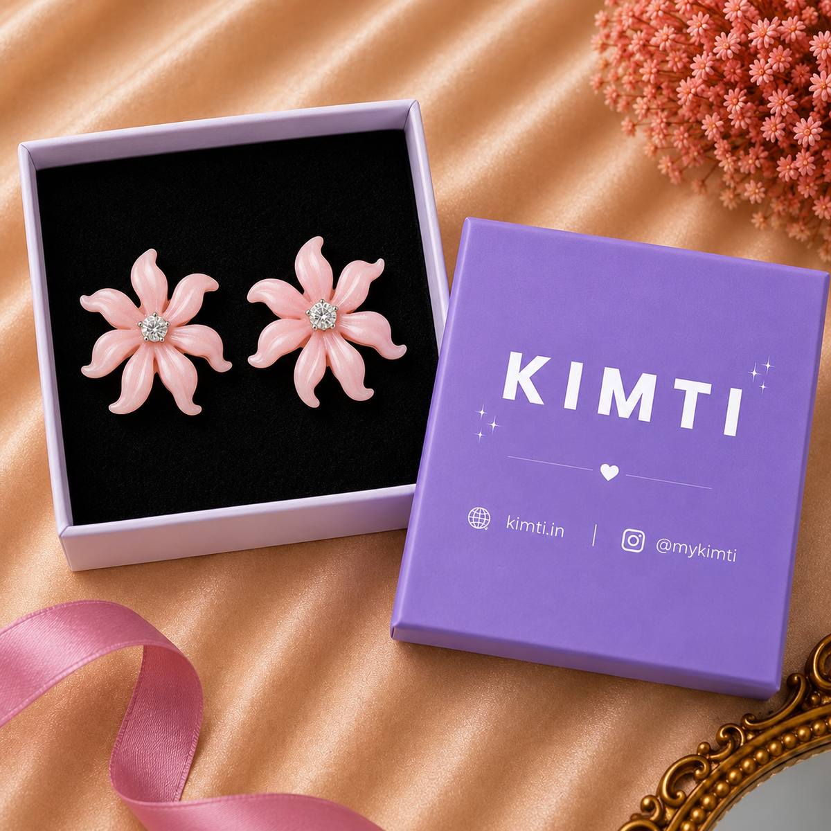 Luxe Petal Flower Studs Earring