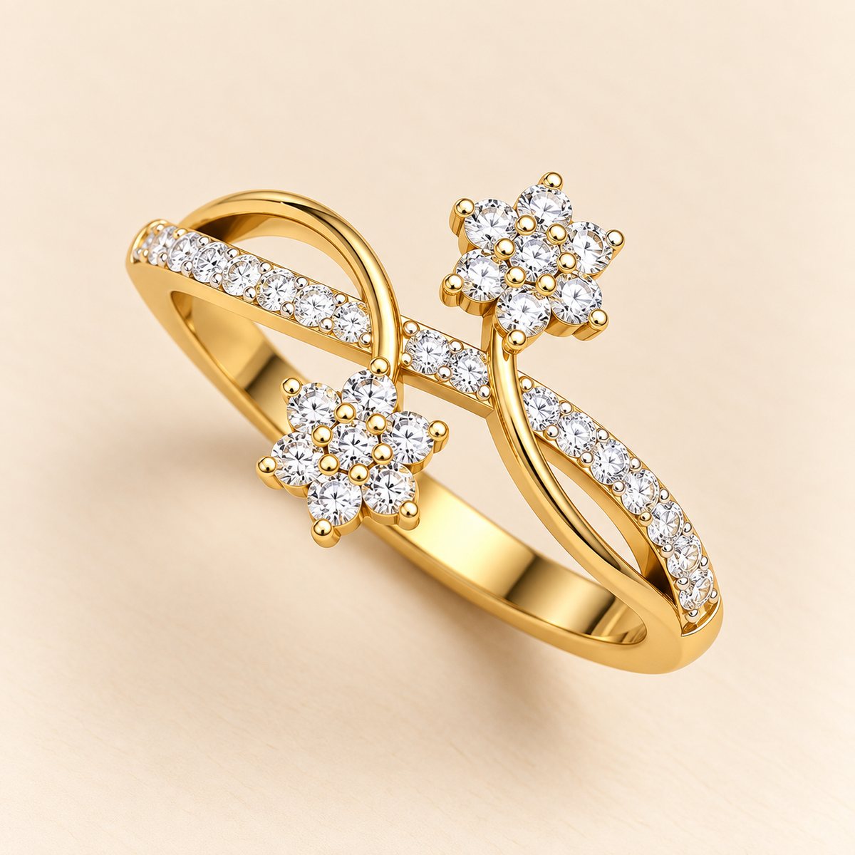 Aurora Spark Adjustable Ring