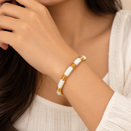 18K Gold Plated Arctic Elegance Bracelet