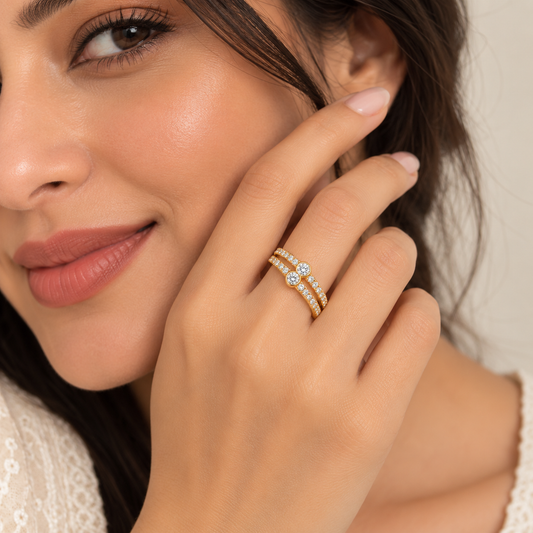 Aurora Spark  Adjustable Ring