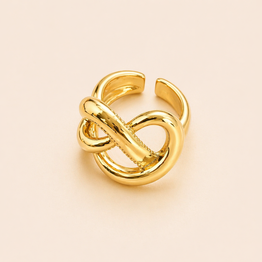 18K Gold Plated Cross Design Ring