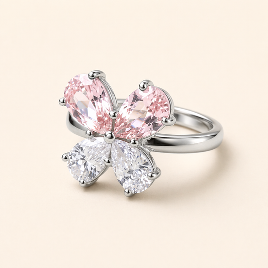 Serenity Crystal Bloom Ring