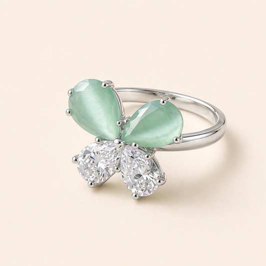Serenity Crystal Bloom Ring