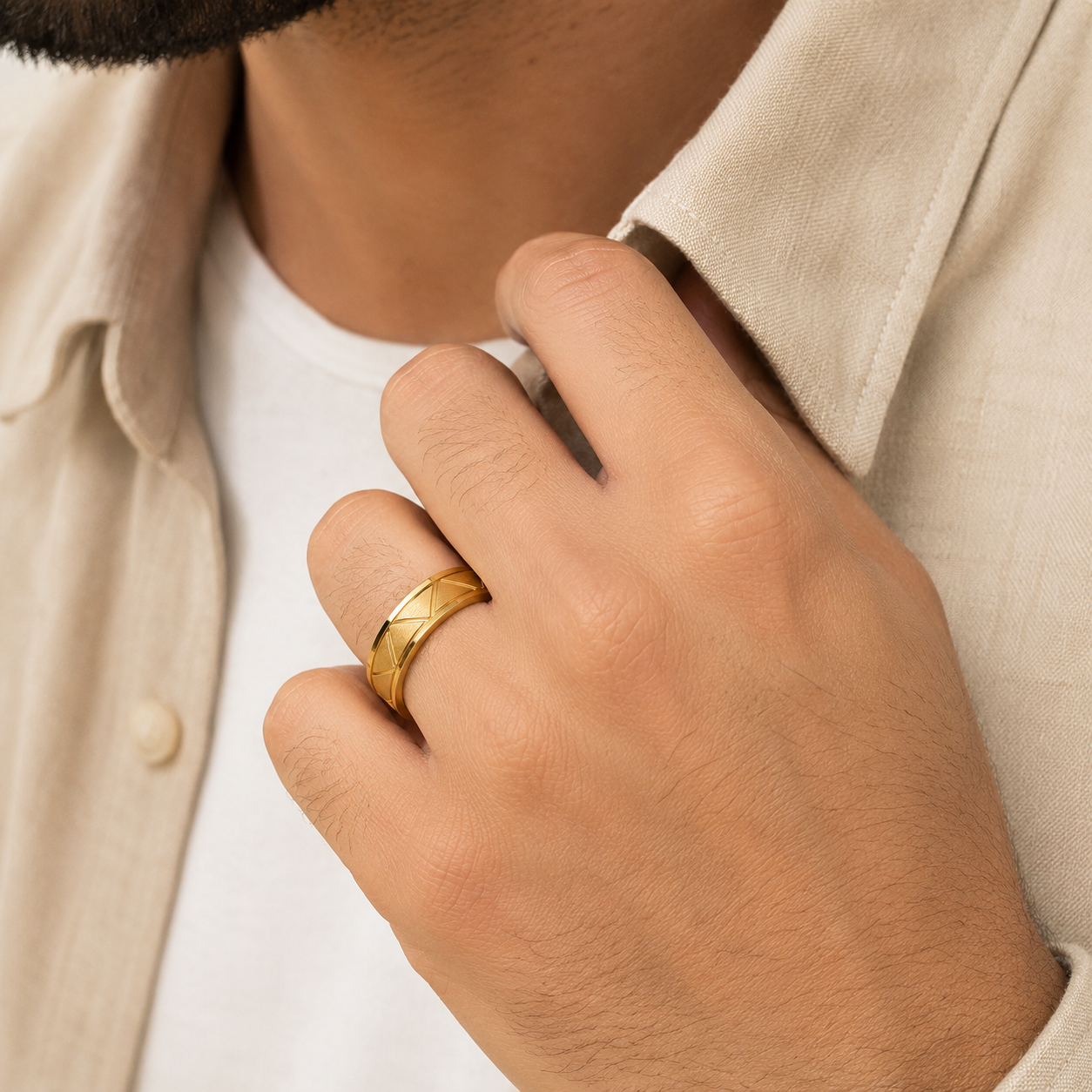 Men - Monarch Pattern Ring