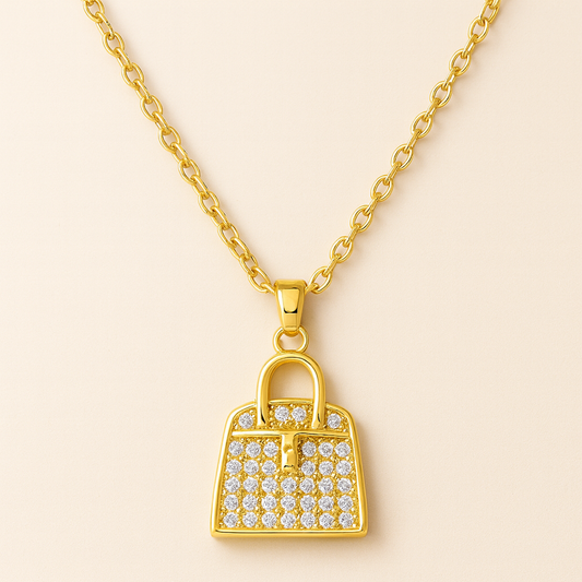 Glamora Tote Pendant Anti-Tarnish Necklace