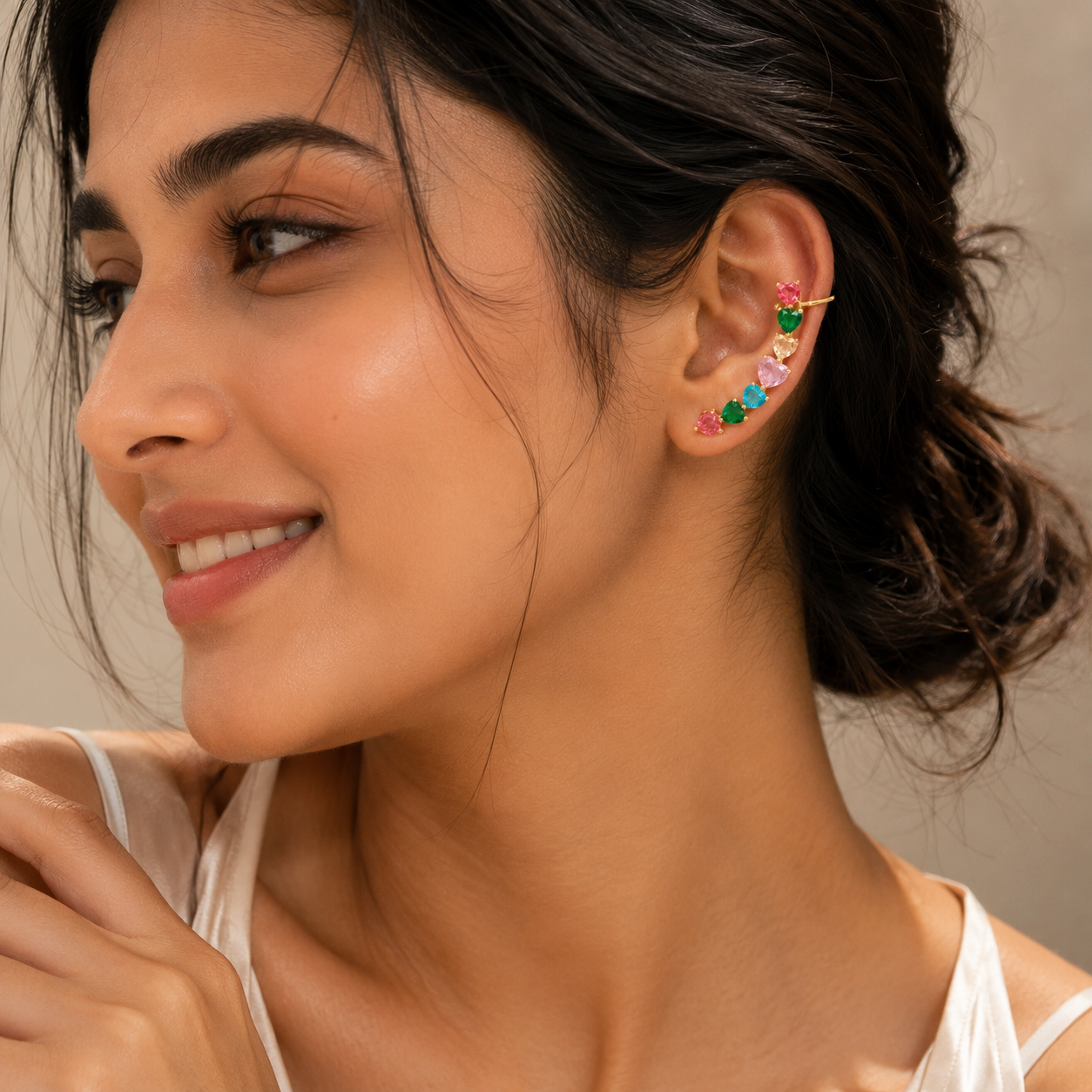 Enchanted Multi-Stone Ear Cuff