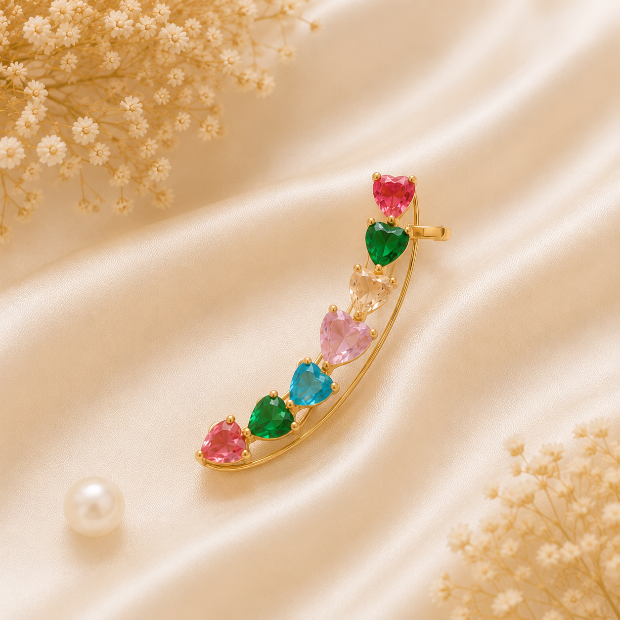 Enchanted Multi-Stone Ear Cuff