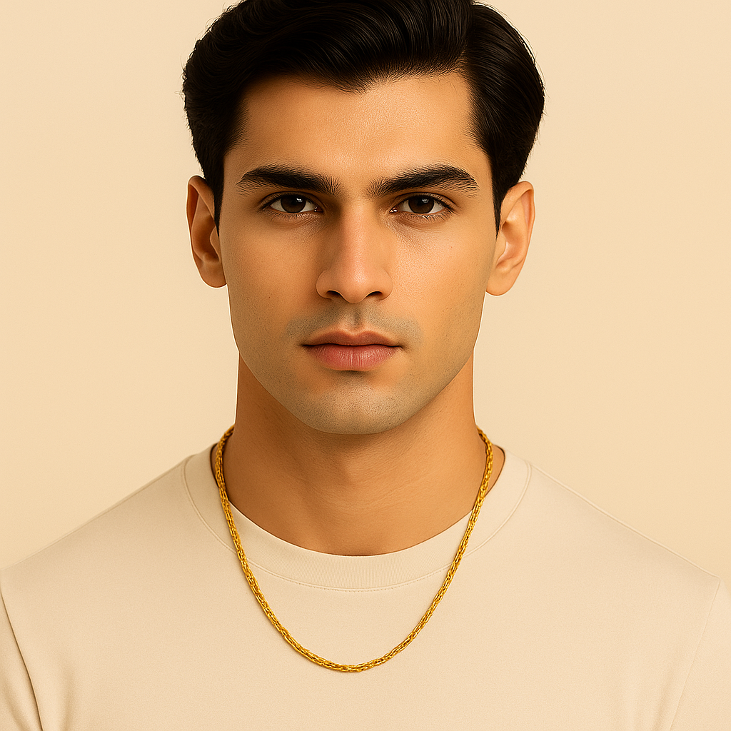 Men- 18K Gold Plated Alpha  Chain