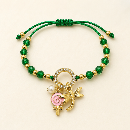 Premium gold-plated charm bracelet