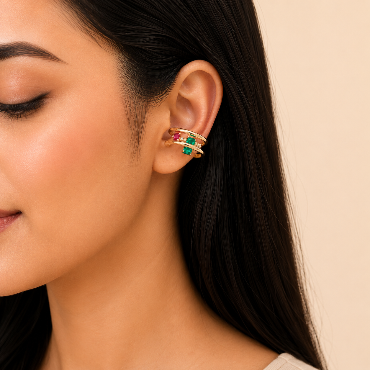 Aurora Rainbow Ear Cuff