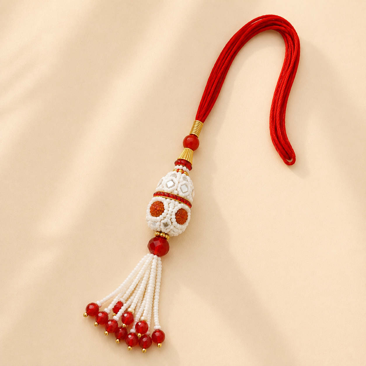 Raksha Pearl Cascade Rakhi