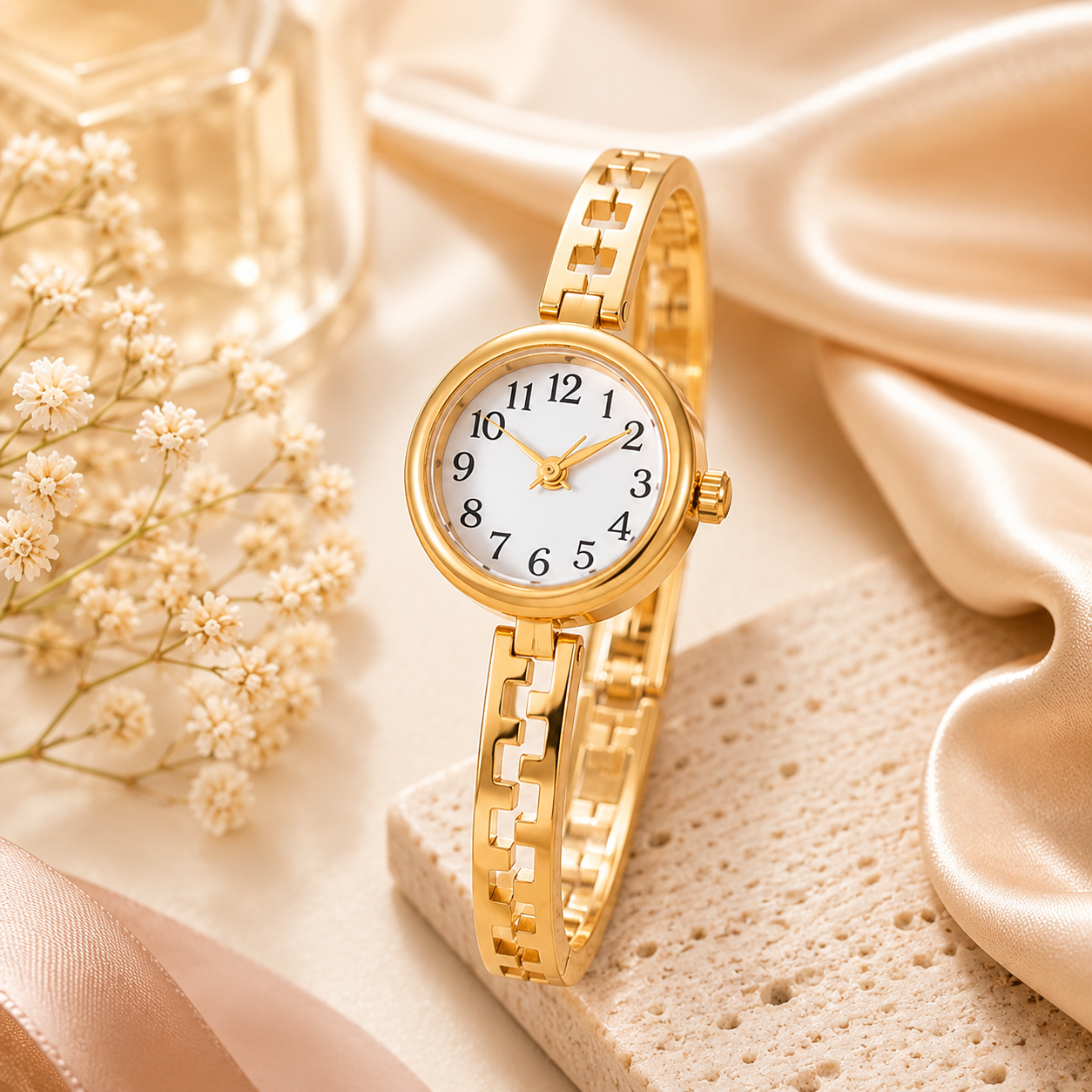 Golden Maze Bracelet Watch