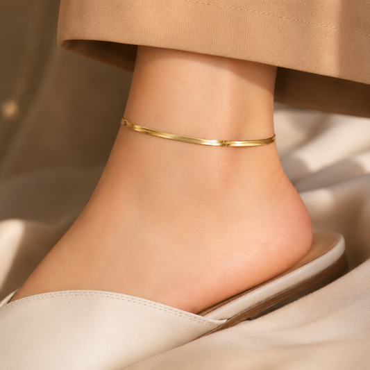 Gold Plated Snake Chain Anklet