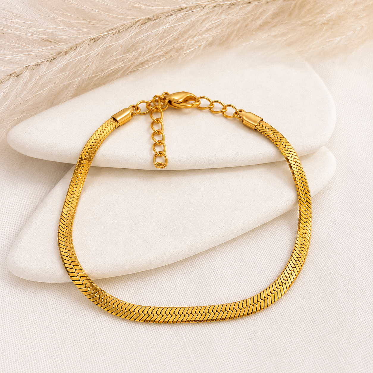 Gold Plated Snake Chain Anklet