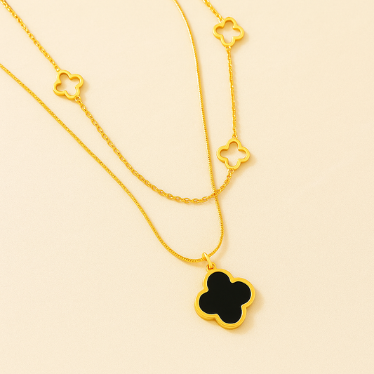 Dual Layer Anti Tarnish High School Necklace