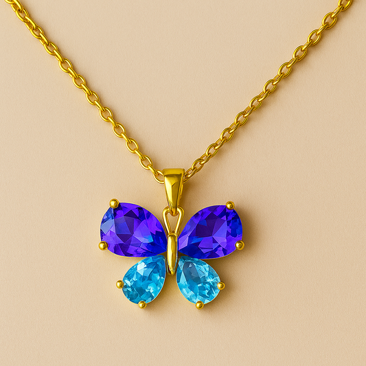 Anti Tarnish Butterfly Necklace