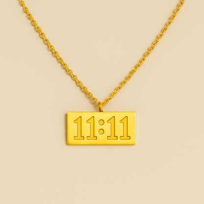 11:11 Manifestation Necklace -  Anti Tarnish 18K Gold Plated