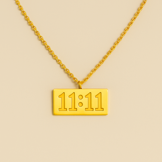 11:11 Manifestation Necklace -  Anti Tarnish 18K Gold Plated
